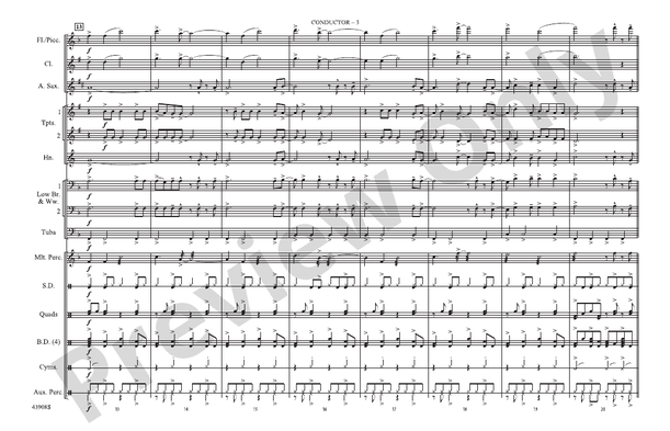Spirit in the Sky (from Guardians of the Galaxy) – Marching Band Conductor Score & Parts (Digital Download)