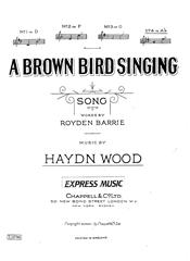 A Brown Bird Singing - Ab Major Vocal/Piano (Digital Download)