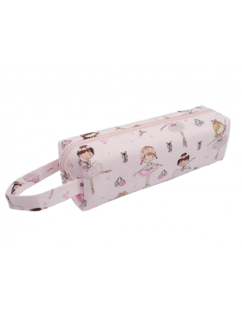 Pencil Case Ballet Dance Pink with Glitter
