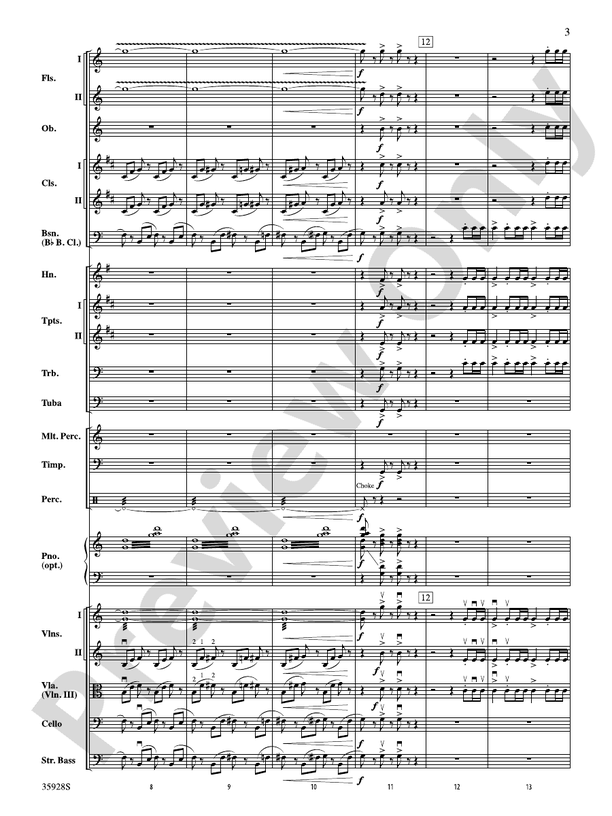 Introduction and Royal March of the Lions (from Carnival of the Animals) – Ful Orchestra Conductor Score & Parts (Digital Download)