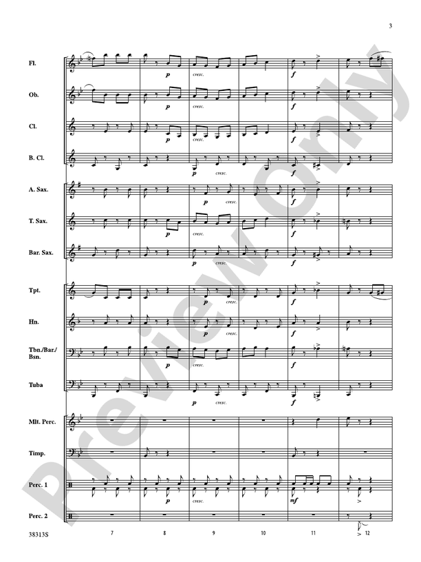 The Chimes of Liberty (Grade 1) - Concert Band Conductor Score & Parts (Digital Download)