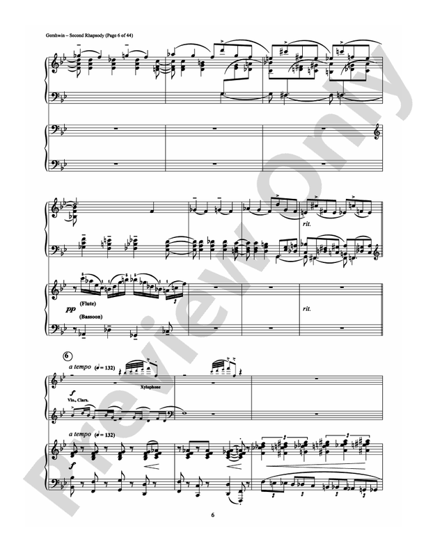 Second Rhapsody - 2 Pianos, 4 Hands (Digital Download)