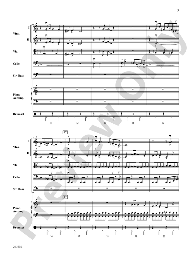 New Orleans Blues – String Orchestra Conductor Score & Parts (Digital Download)