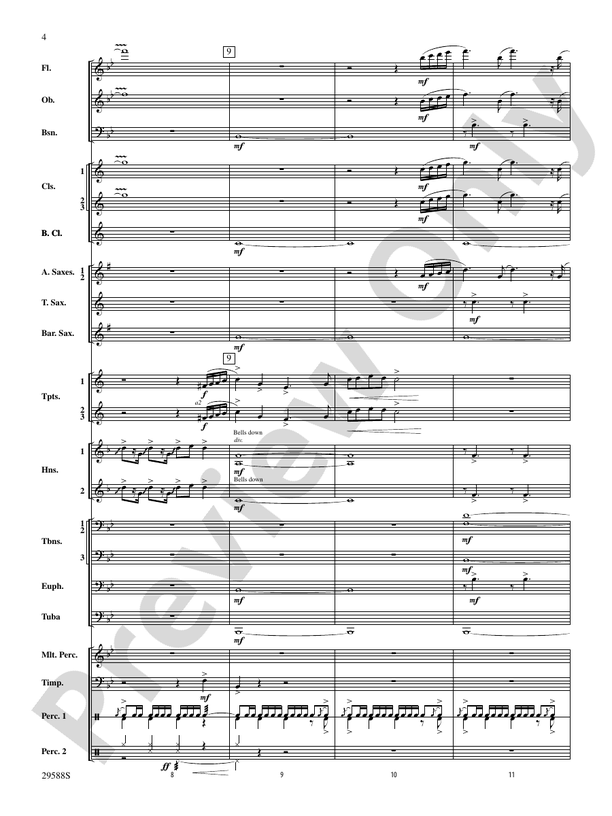 Three Concert Openers - Concert Band Conductor Score & Parts (Digital Download)