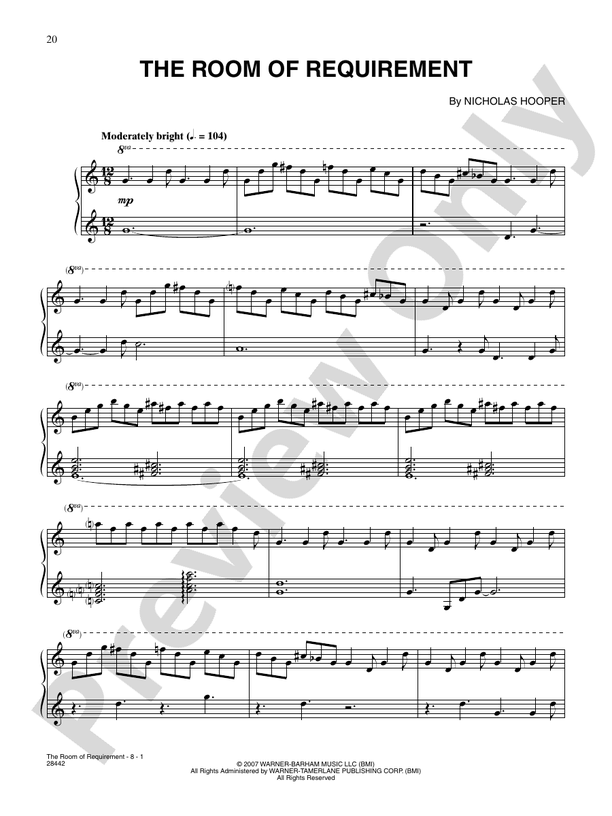 The Room of Requirement (From "Harry Potter and the Order of the Phoenix") - Piano (Digital Download)