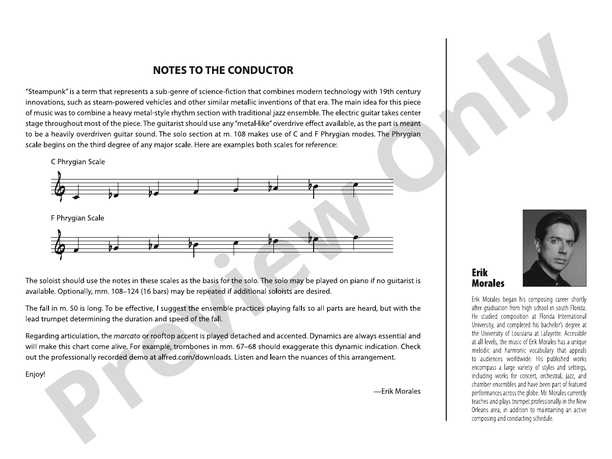 Steampunk – Jazz Ensemble Conductor Score & Parts (Digital Download)