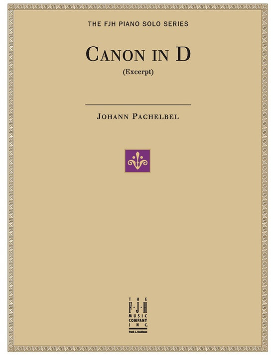 Pachelbel - Canon in D (Excerpt) - Arr. Edwin McLean - Piano (Digital Download)