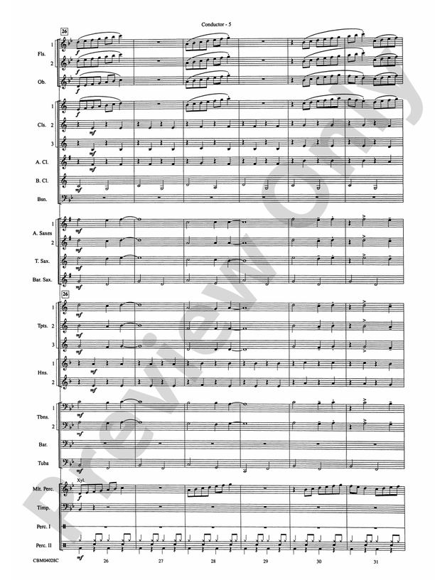 What's Up at the Symphony? Bugs Bunny's Greatest Hits (Medley) - Concert Band Conductor Score & Parts (Digital Download)