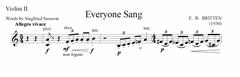 Everyone Sang - Violin II Part (Digital Download)