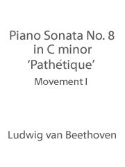 Beethoven - Piano Sonata No. 8 in C minor ('Pathetique') - 1st Movement - Piano Solo (Digital Download)