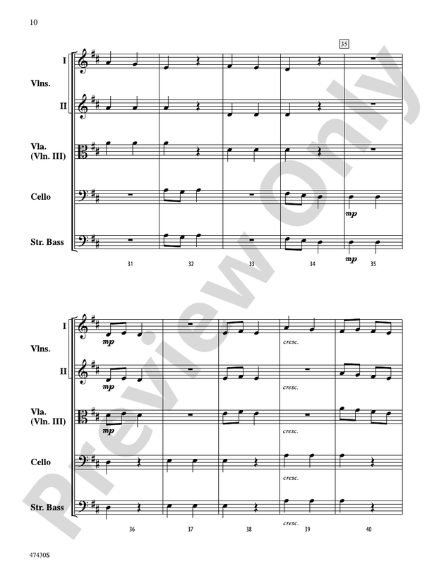 Sky Suite - String Orchestra Conductor Score & Parts (Digital Download)