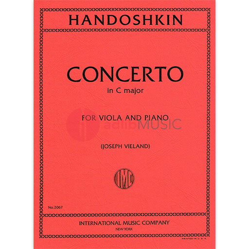 Concerto in C major - for Viola and Piano - Ivan Handoshkin - Viola IMC