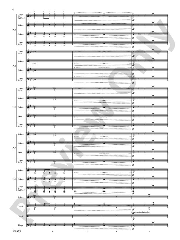 Crusade (Flexible Arrangement) - Concert Band Conductor Score & Parts (Digital Download)