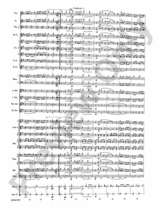 Black Horse Troop - Concert Band Conductor Score & Parts (Digital Download)