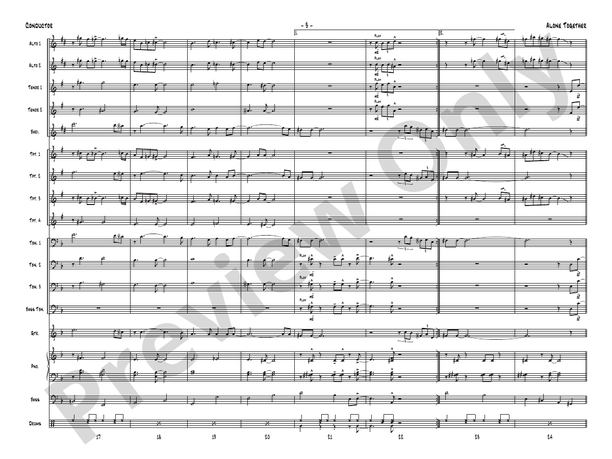 Alone Together – Jazz Ensemble Conductor Score & Parts (Digital Download)