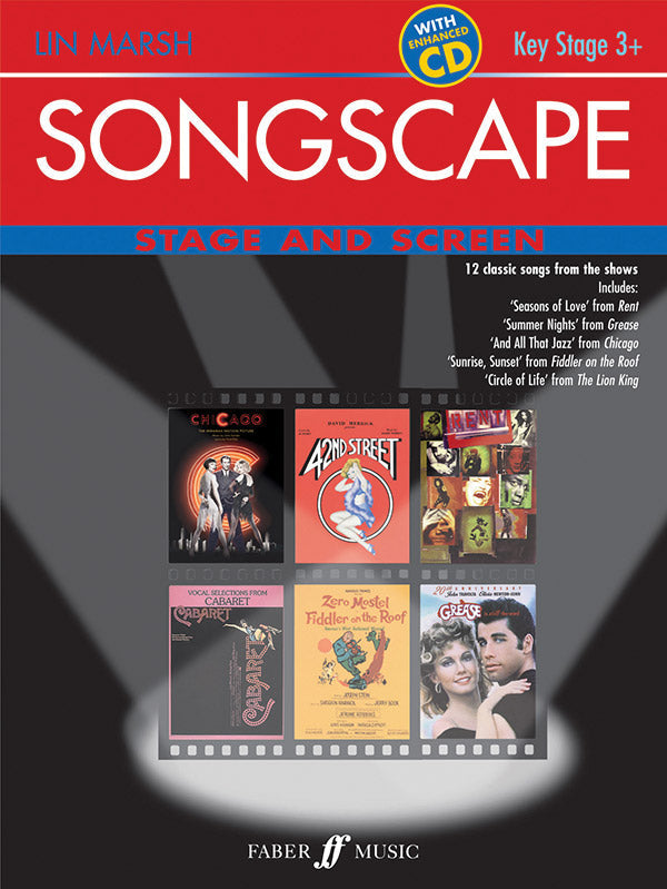 SONGSCAPE STAGE AND SCREEN TEACHERS BOOK & CD - LIN MARSH Faber 0571526098