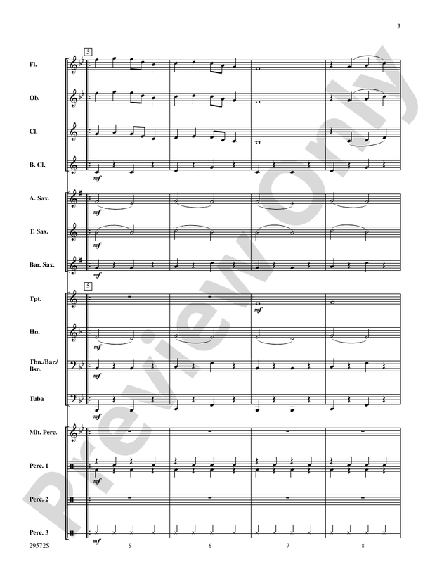 Sleigh Ride (Grade 1 Arr. Michael Story) - Concert Band Conductor Score & Parts (Digital Download)