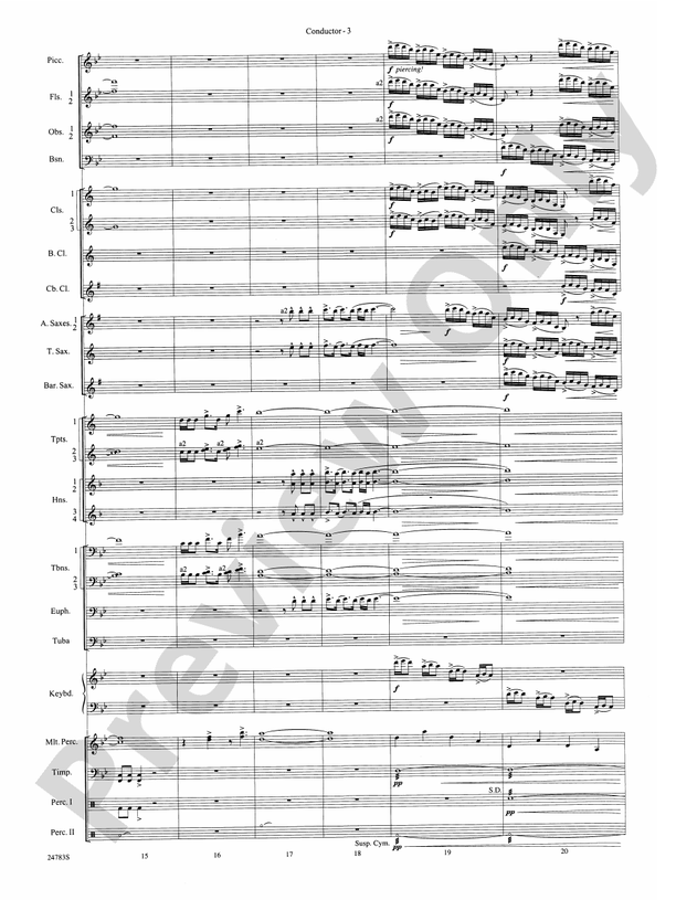 Rising Dragons - Concert Band Conductor Score & Parts (Digital Download)