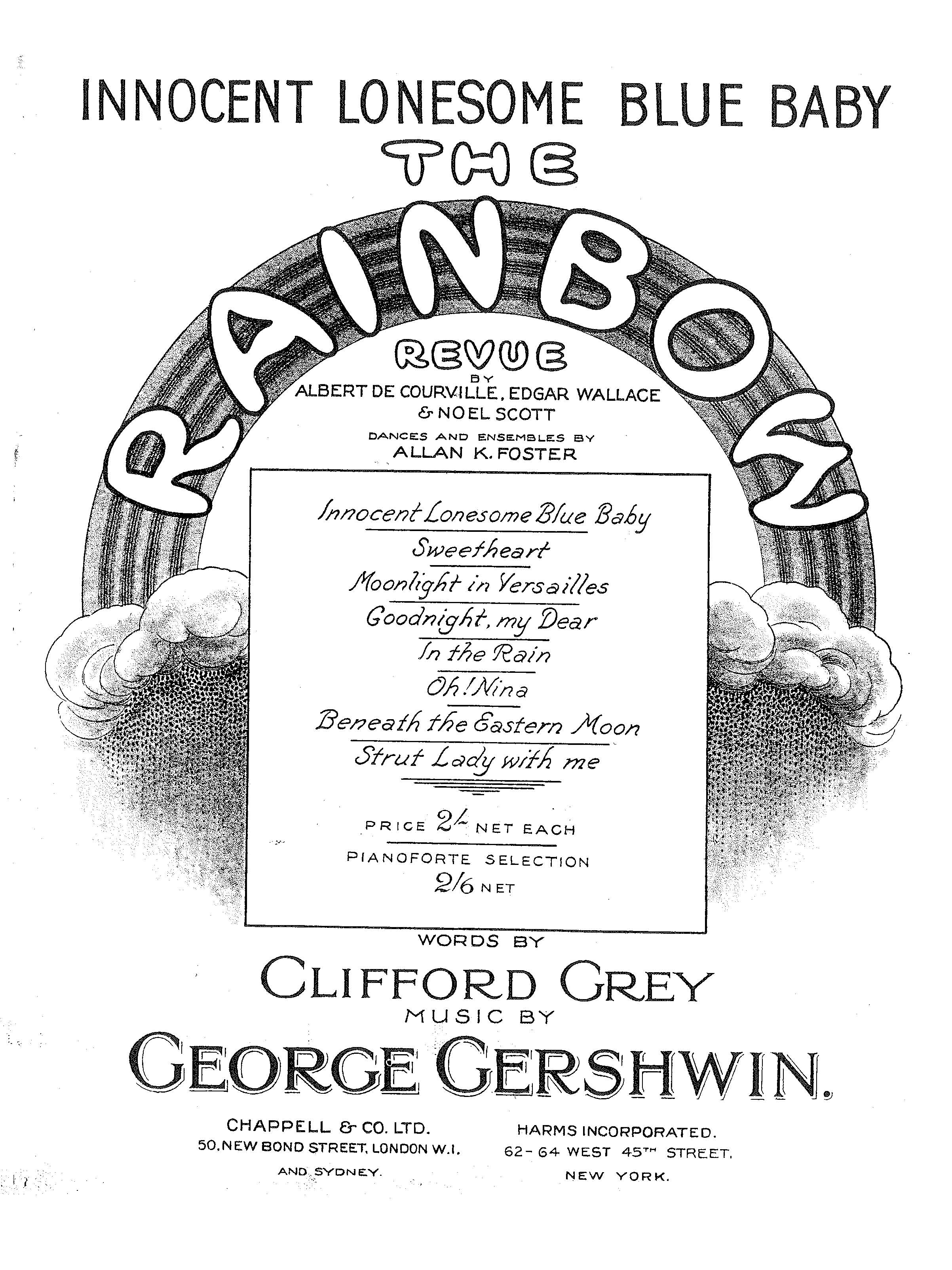 Innocent Lonesome Blue Baby (from 'The Rainbow') - Vocal/Piano (Digital Download)