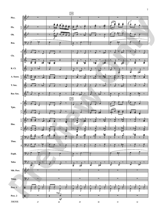 Oxford Street (March) - Concert Band Conductor Score & Parts (Digital Download)