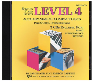 PIANO BASICS LEVEL 4 ACC. CD'S - BASTIEN - KJOS WP204CD