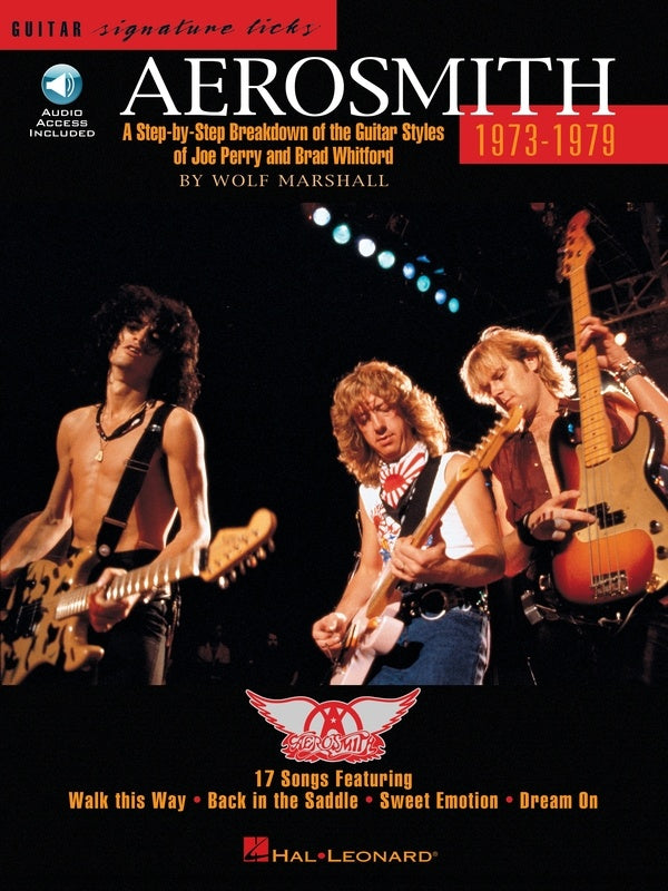 Aerosmith 1973-1979 - Guitar Signature Licks/Audio Access Online Hal Leonard 695106