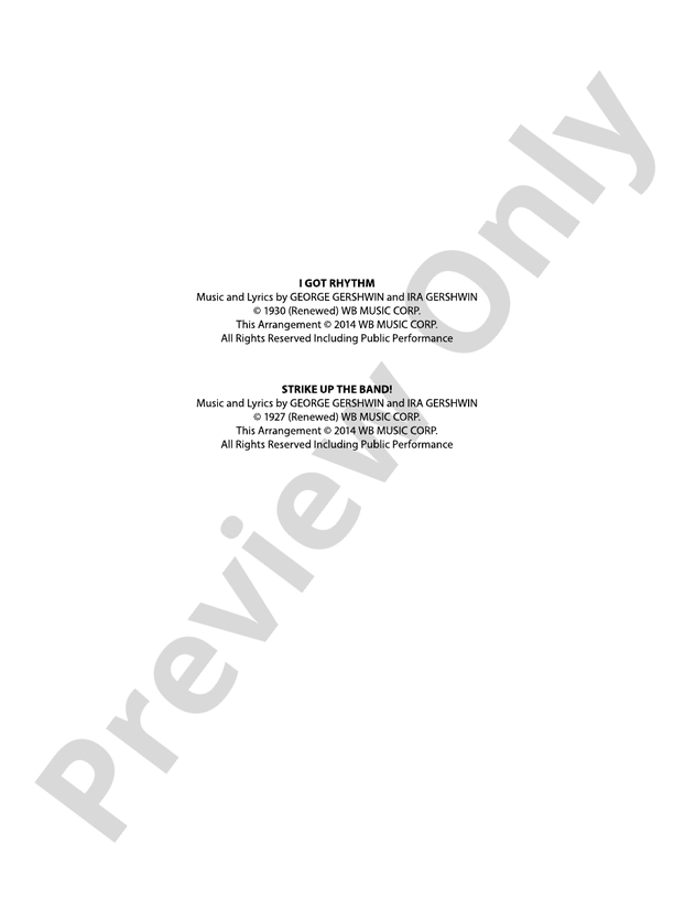 Two, by George - Concert Band Conductor Score & Parts (Digital Download)
