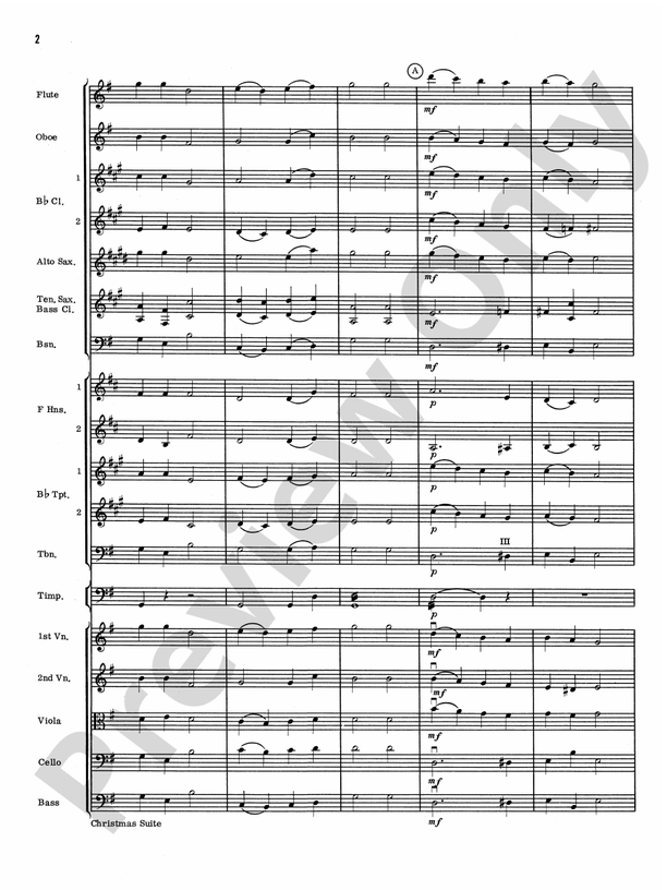 Christmas Suite – Full Orchestra Conductor Score & Parts (Digital Download)