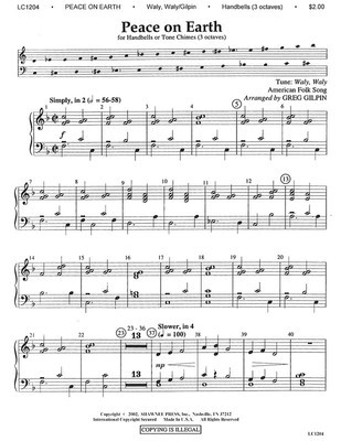 Peace on Earth - Hand Bells Greg Gilpin Henry Wadsworth Longfellow Shawnee Press
