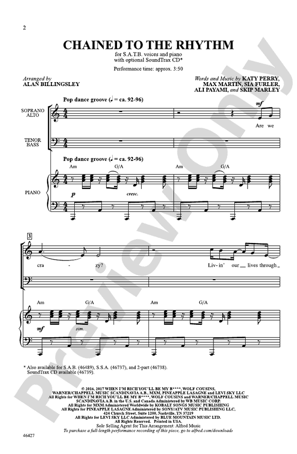 Chained to the Rhythm – SATB Choral Octavo (Digital Download)