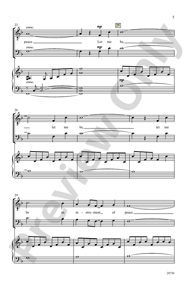 Instrument of Peace – TTBB Choral Octavo (Digital Download)