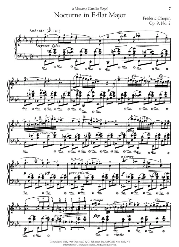 16 Nocturnes for Piano Solo