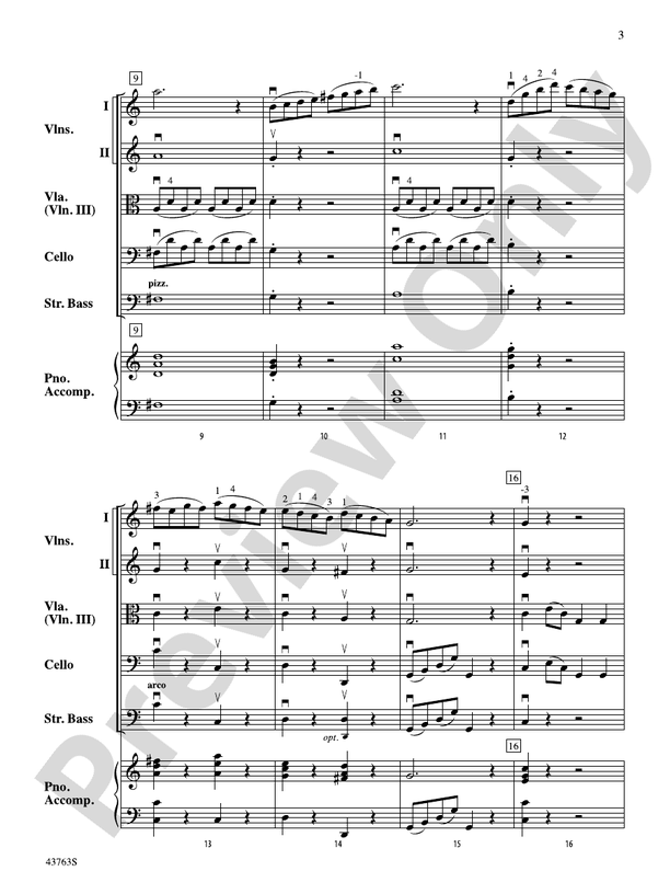 Sonatina in C – String Orchestra Conductor Score & Parts (Digital Download)