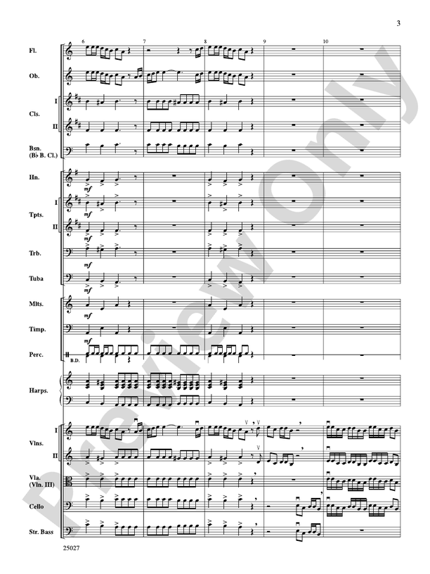 Corpse Bride, Selections from Tim Burton's – Full Orchestra Conductor Score & Parts (Digital Download)
