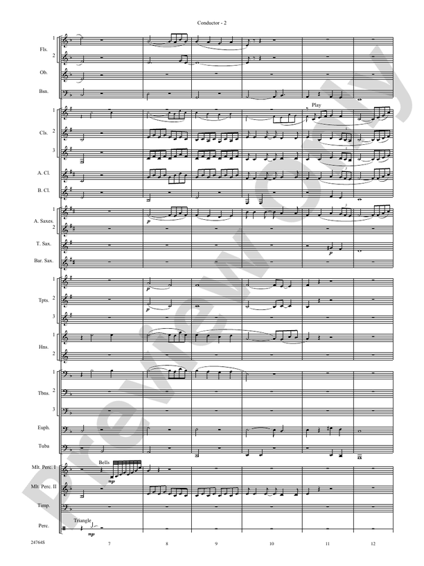 Pavane Pour Une Infante Defunte (Pavanne for a Dead Princess) - Concert Band Conductor Score & Parts (Digital Download)