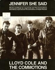 Jennifer She Said - Lloyd Cole & The Commotions - PVG (Digital Download)