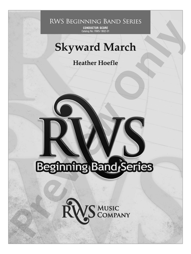 Skyward March - Concert Band Conductor Score & Parts(Digital Download)