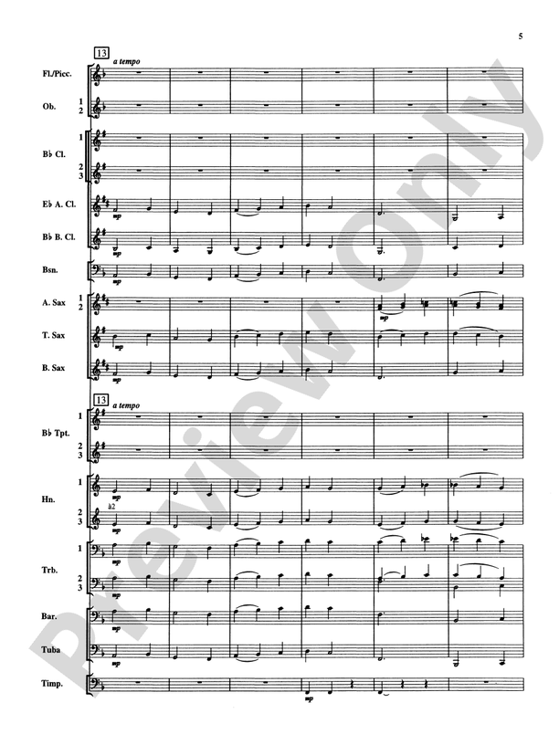 Christmas Music from Bach - Concert Band Conductor Score & Parts (Digital Download)