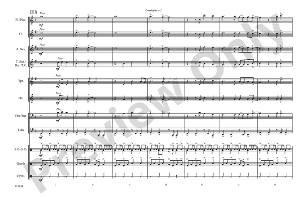 Na Na Hey Hey Kiss Him Goodbye (Arr. Jerry Burns) – Marching Band Conductor Score & Parts (Digital Download)