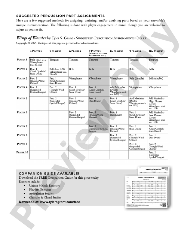 Wings of Wonder - Concert Band Conductor Score & Parts(Digital Download)