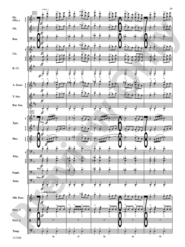 They Shall Run and Be Free - Concert Band Conductor Score & Parts (Digital Download)
