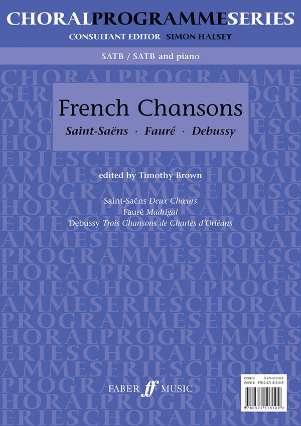 FRENCH CHANSONS SATB ARR BROWN