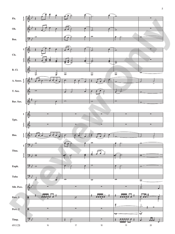 Golden Celebration Overture - Concert Band Conductor Score & Parts (Digital Download)