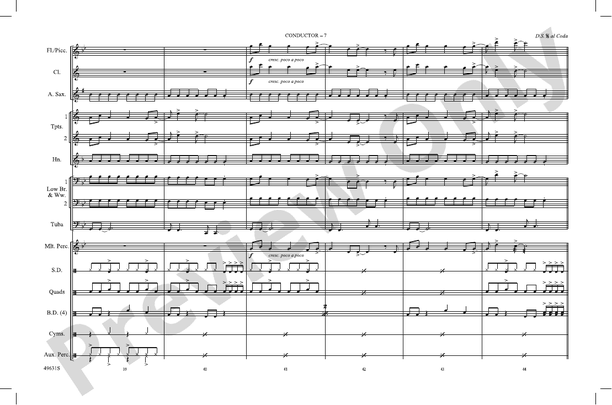 Good 4 U – Marching Band Conductor Score & Parts (Digital Download)