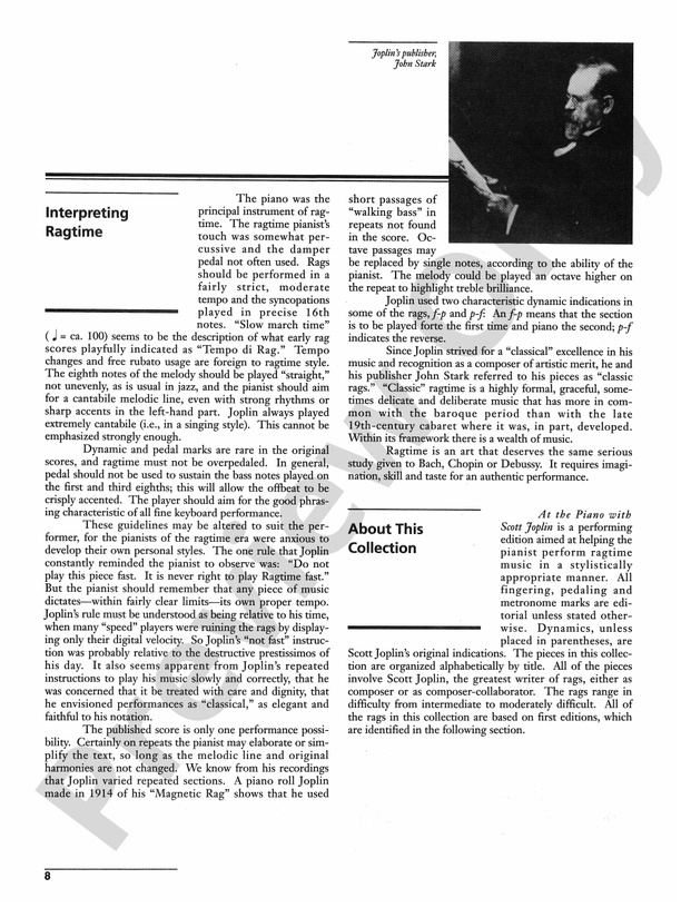 Scott Joplin at the Piano - Piano (Digital Download)