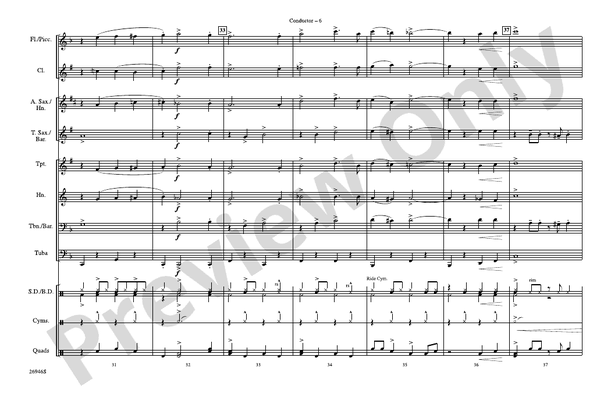When the Saints Go Swingin' In – Marching Band Conductor Score & Parts (Digital Download)