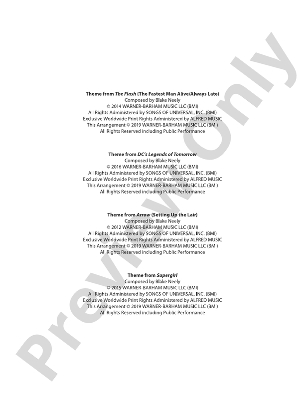 DC Comics Superheroes - String Orchestra Conductor Score & Parts (Digital Download)