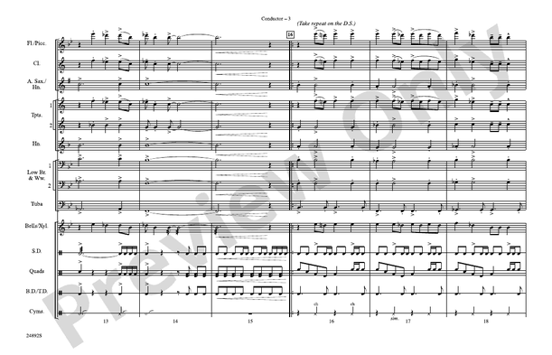 Ready to Go – Marching Band Conductor Score & Parts (Digital Download)