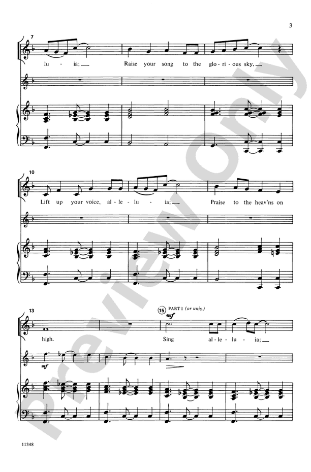 Lift Up Your Voice, Alleluia – 2-Part Choral Octavo (Digital Download)