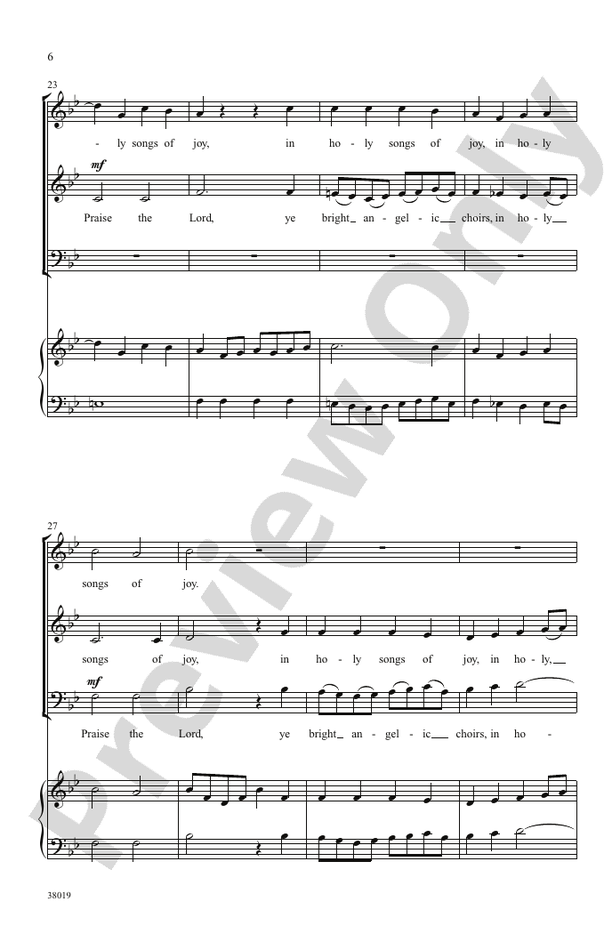 Hallelujah (from Mount of Olives) – SAB Choral Octavo (Digital Download)